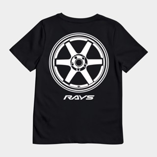 เสื้อยืด พิมพ์ลายโลโก้ RAYS TE37 สําหรับเด็ก