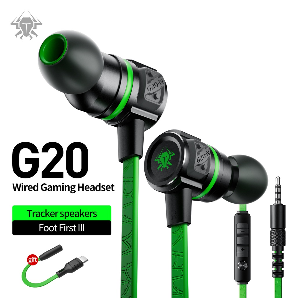 ชุดหูฟังเล่นเกม Plextone G20 Hammerhead Bass พร้อมไมโครโฟน แบบมีสายแม่เหล็ก