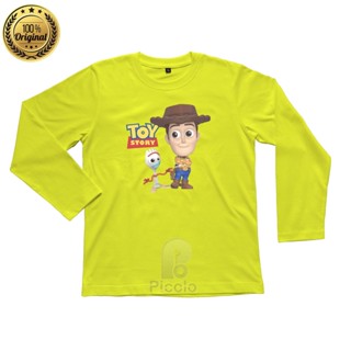 (ฟรีชื่อ) เสื้อยืดแขนยาว ลายการ์ตูน MOTIF TOY STORY UNISEX สําหรับเด็ก