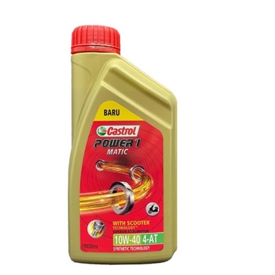 CASTROL POWER1 MATIC MOTOR OIL 10W-40 0.8L mio j m3 xeon soul gt fino xride lexi FREEGO VARIO 110 12