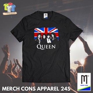 Hmd118 | เสื้อยืด พิมพ์ลาย BAND QUEEN TAG MERCHCONS APPAREL | ขนาดด้านนอก