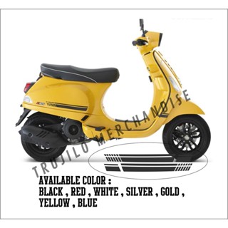 สติกเกอร์ติดตกแต่งรถยนต์ สําหรับ Vespa S125 SKU V02