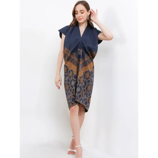 ชุดเดรส ผ้าบาติก ลาย Krisna Batik Amara Kaftan Sogan