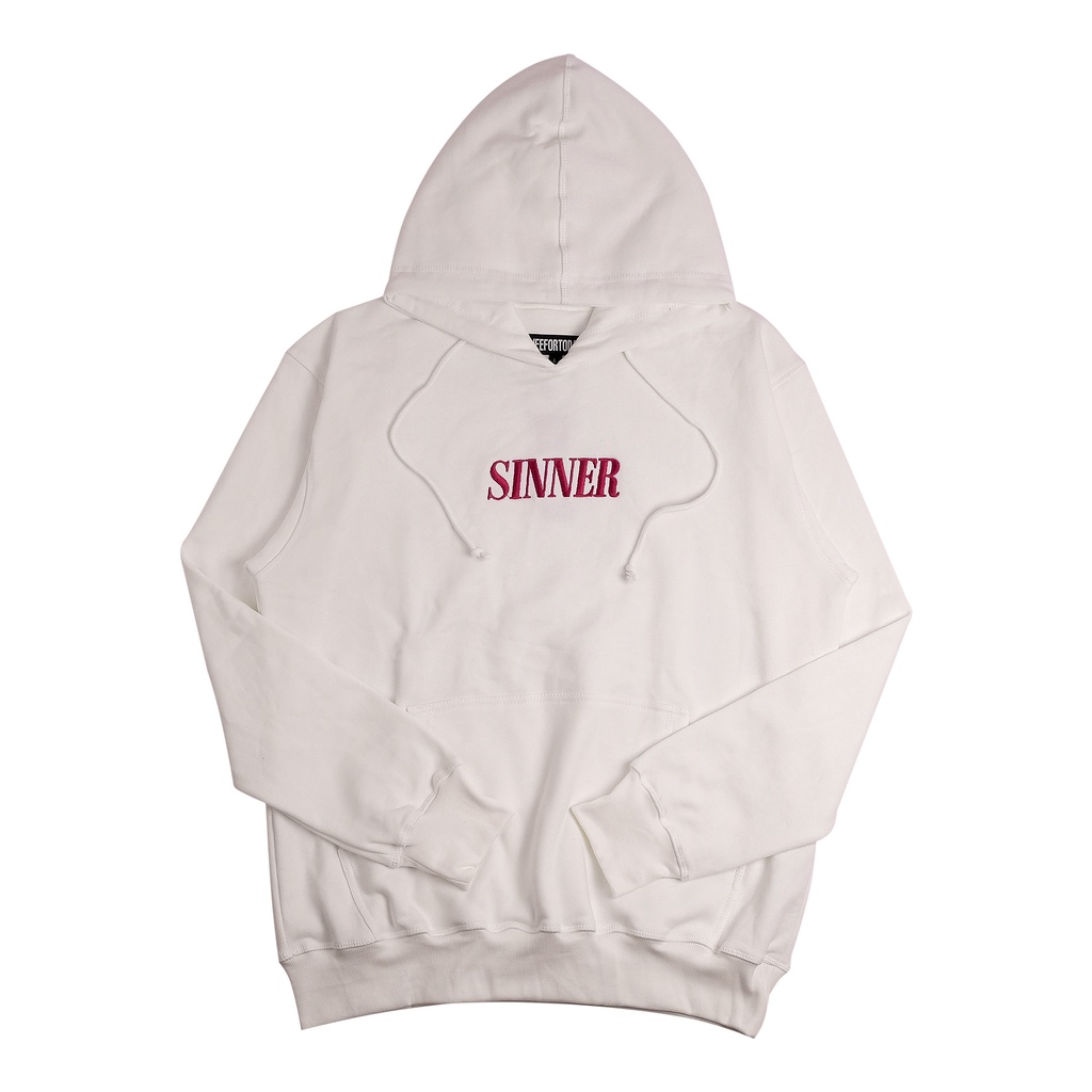 SINNER HOODIE BROKEN WHITE LIFEFORTODAY