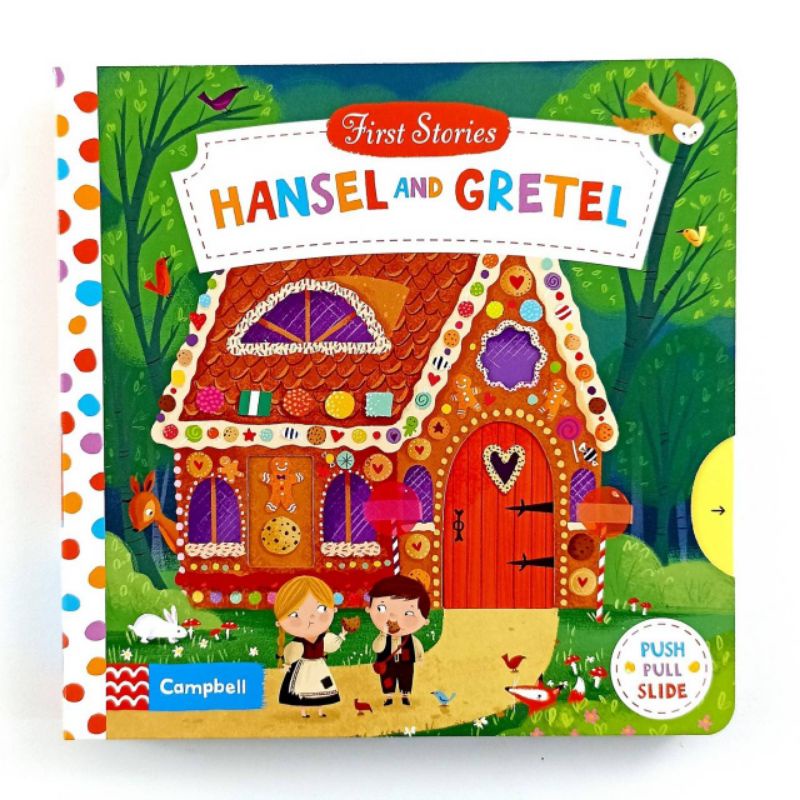 Campbell First Stories Hansel และ Gretel Push Pull Slide Board Book
