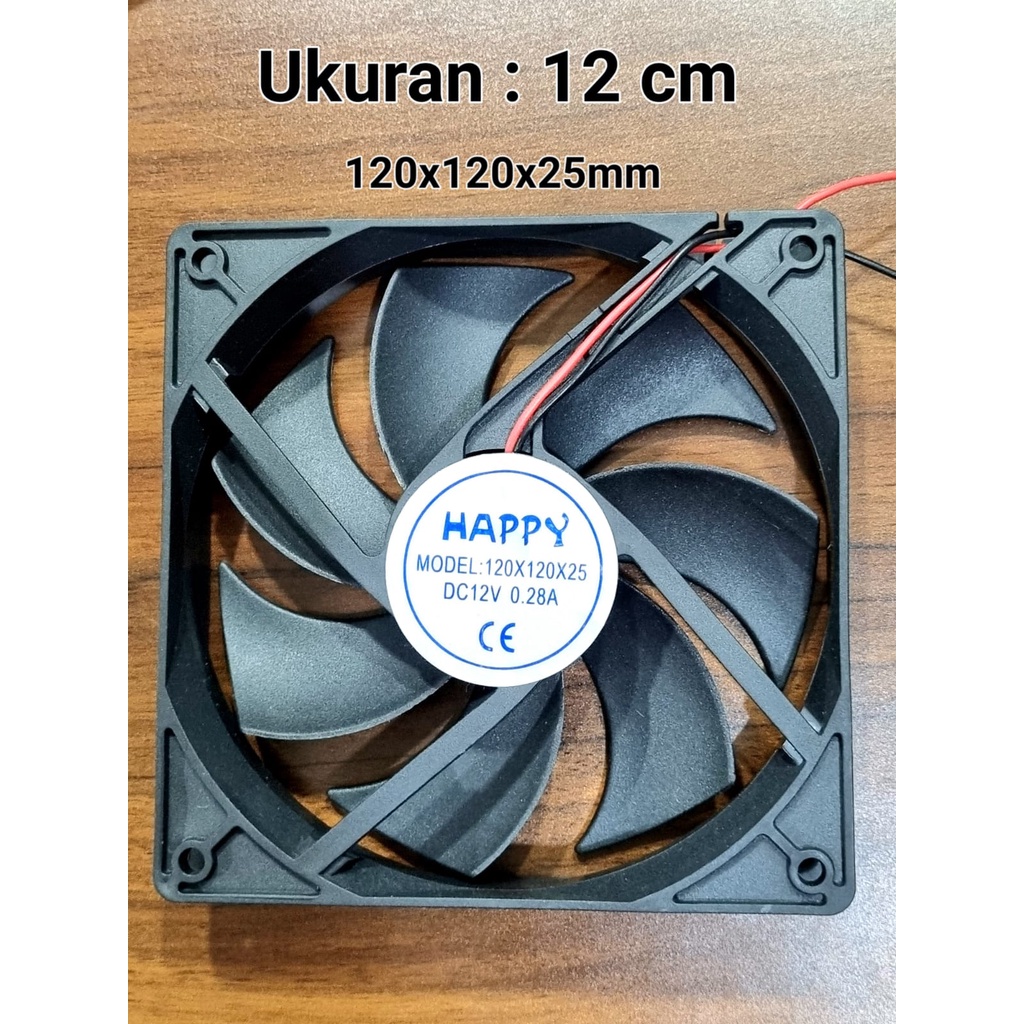 พัดลมระบายความร้อน DC 12V พัดลมระบายความร้อนภายใน Cooler DC 12V 12CM