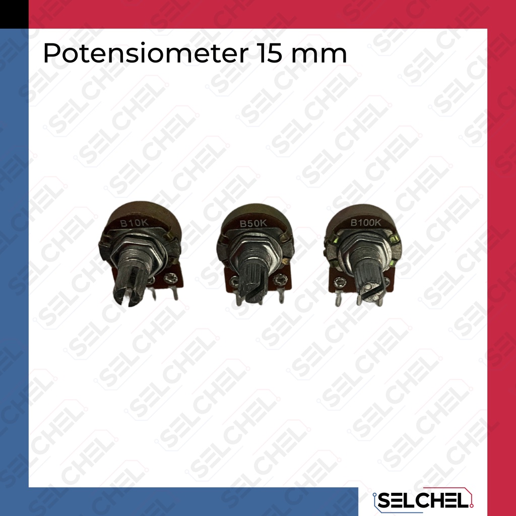 15 มม.โมโนโพเทนชิโอมิเตอร์ 100k 50k 10k potentiometer potentiometer potentiometer
