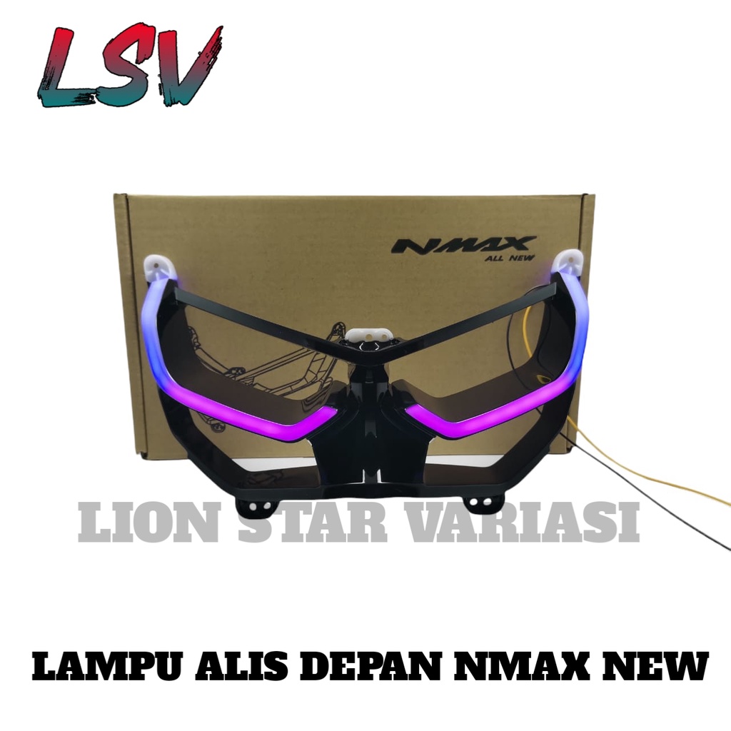 โคมไฟคิ้วหน้า Nmax ใหม่กรอบคิ้ว Drl Nmax ใหม่ 2020-2022 กรอบคิ้ว Drl ไฟหน้า Nmax ใหม่ RGB Plus กรอบค