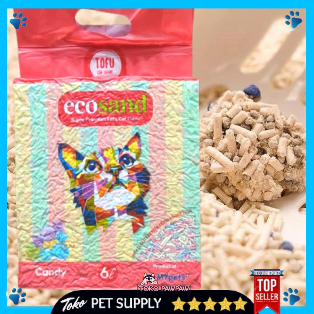 ECO SAND TOFU SOYA 6L CAT SAND CAT SAND LITTER ECOFRIENDLY