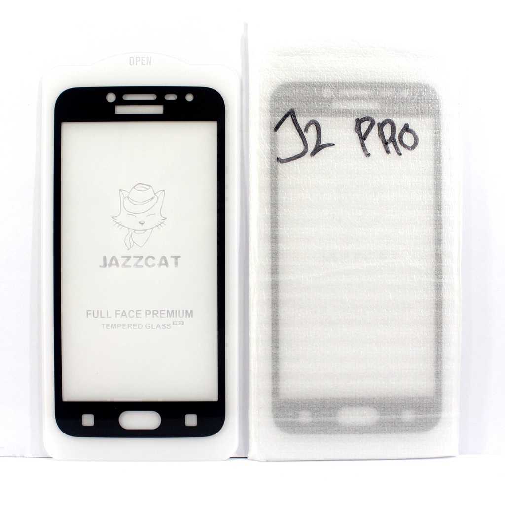 TEMPERED GLASS 9D SAM J250F- J2 PRO 2018 BLACK = J250 SM-J250G SM-J230G