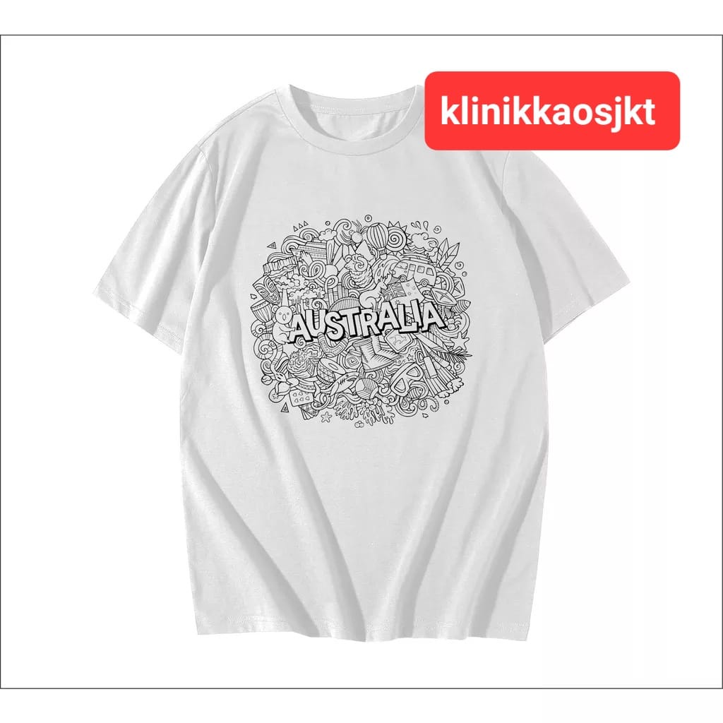 เสื้อยืด AUSTRALIA AUSSIE SUVENIR พร้อมฉลากสําหรับ SOUVENIER - AUSTRALIA AUSSIE TSHIRT SOUVENIR รุ่น