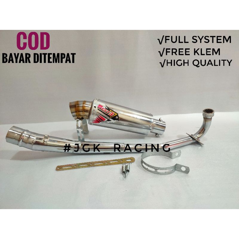 Best3 Racing Exhaust All Bebek supra x 110/125/blade/revo/karisma/jupiter/shogun/smash/astrea/kiana