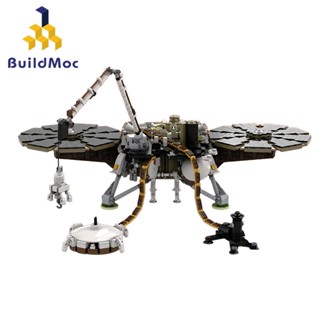 Buildmoc NASA Insight Mars Space บล็อคตัวต่อของเล่น สําหรับเด็ก 2482 ชิ้น MOC-133543