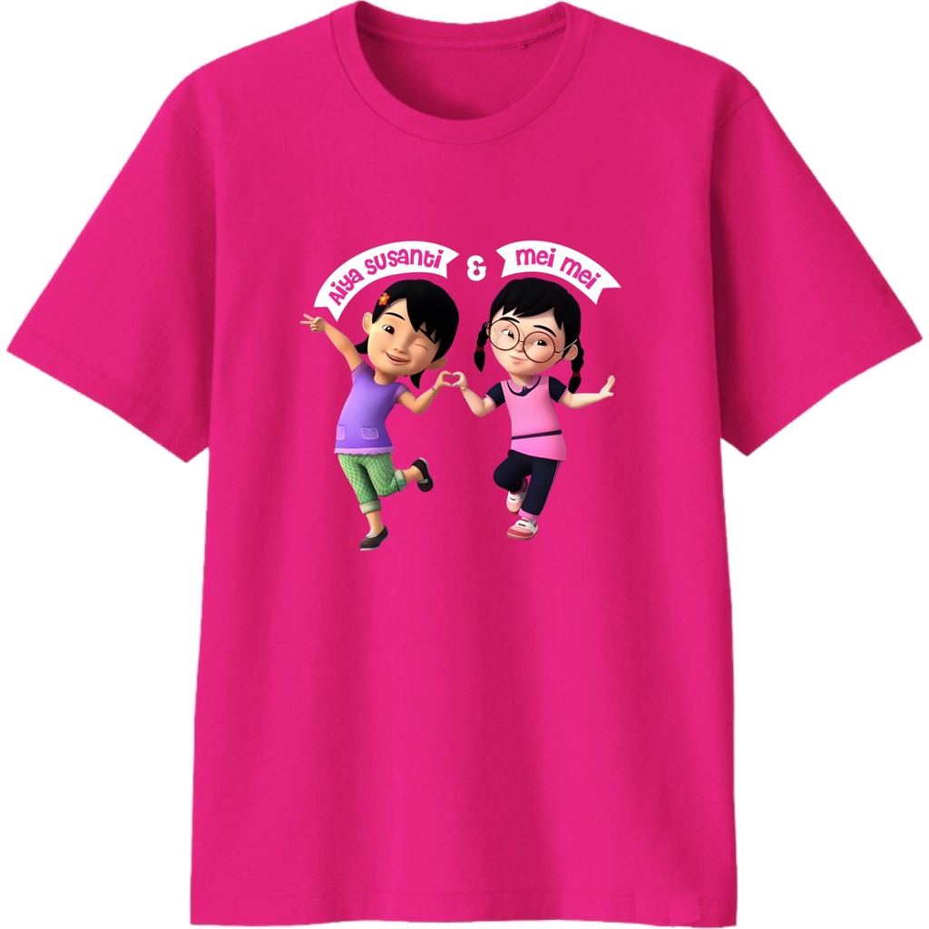 เสื ้ อยืด Upin Ipin | Aiya Susanti & May Mei สําหรับทารก, เด ็ ก , วัยรุ ่ น , ผู ้ ใหญ ่ , วัสดุขน