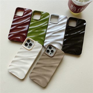 INS Luxury Pleats เคส iPhone 14 Pro Max เคสโทรศัพท์ แบบนุ่ม iPhone 13 Pro Max เคสกันกระแทก iphone14 phone case