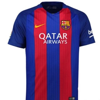 เสื้อกีฬาแขนสั้น ลายทีม Jersey BARCELONA 2016