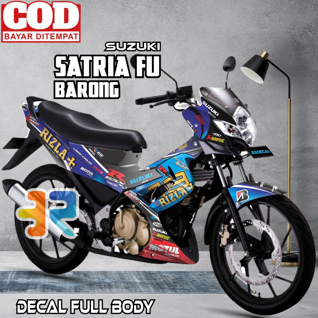 Decal Satria FU Barong 2012 สติ๊กเกอร์เต็มตัว Rizla Design Variation