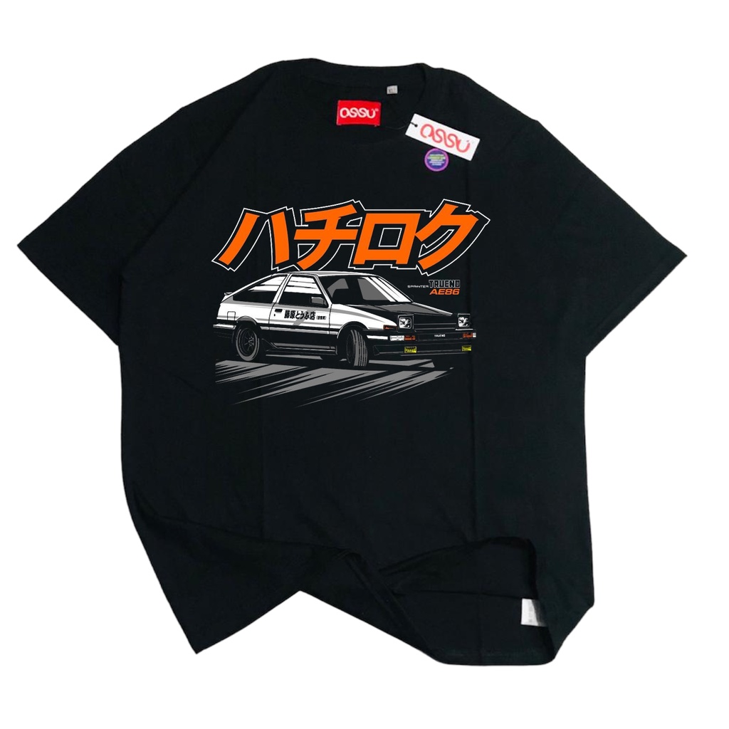 OSSU JDM TSHIRT SPRINTER TRUENO AE86 MOUNTAIN DRIFTERS | เสื้อยืด CLASSIC JAPAN CARS | เสื้อยืด BLAC