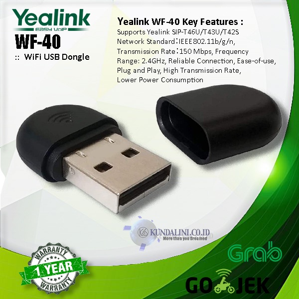 Yealink WF40 - Wifi USB Dongle สําหรับ T43U/T46U/T46S