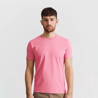 เสื้อยืด คอกลม ผ้าฝ้าย แบบนิ่ม พรีเมี่ยม 24s BabyPink สําหรับผู้ชาย และผู้หญิง