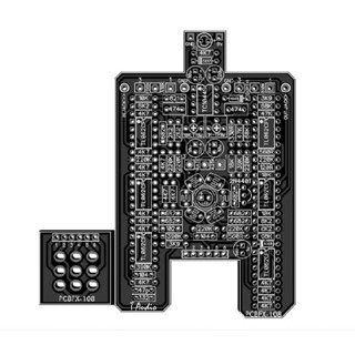 แป้นเหยียบเอฟเฟคกีตาร์ PCBFX-108 125B DIY