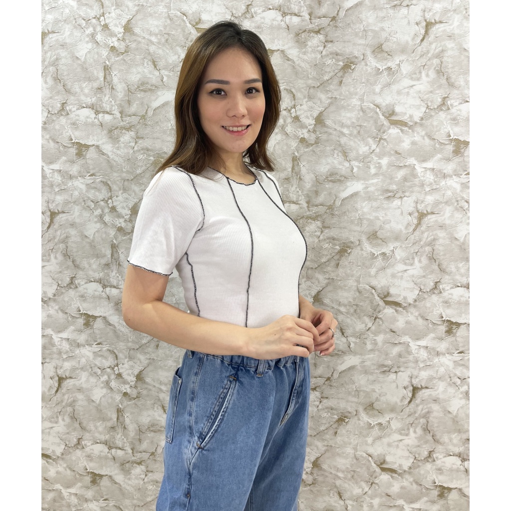 MO DAVIE - ELDORA CROP TOP เสื้อครอปผู้หญิงผสม