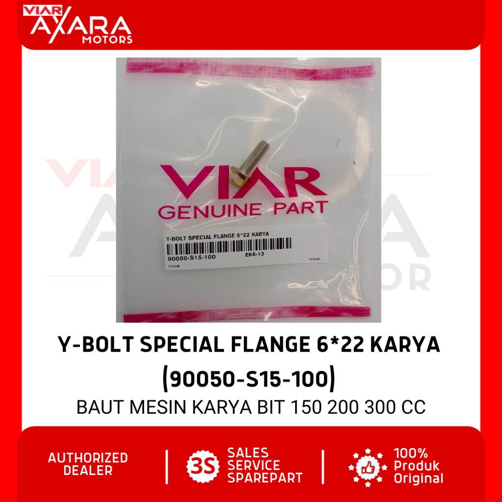 MESIN Y-Bolt หน้าแปลนพิเศษ 6*22 Karya / Engine Bolt อะไหล่ Viar Karya Bit 150 200 300 CC (90050-S15-