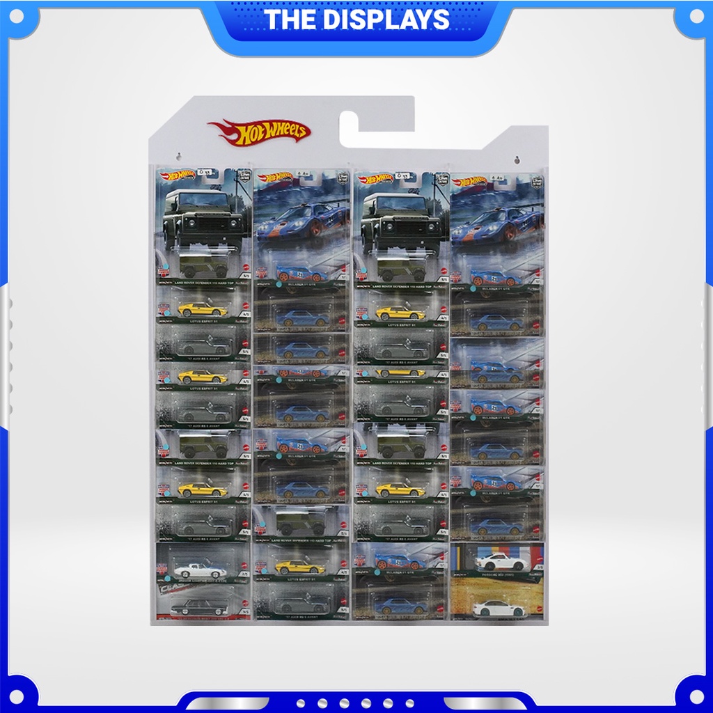 HOTWHEELS RETRO DISPLAY RACK CONTAINS 40 PVC BOARD MATERIAL