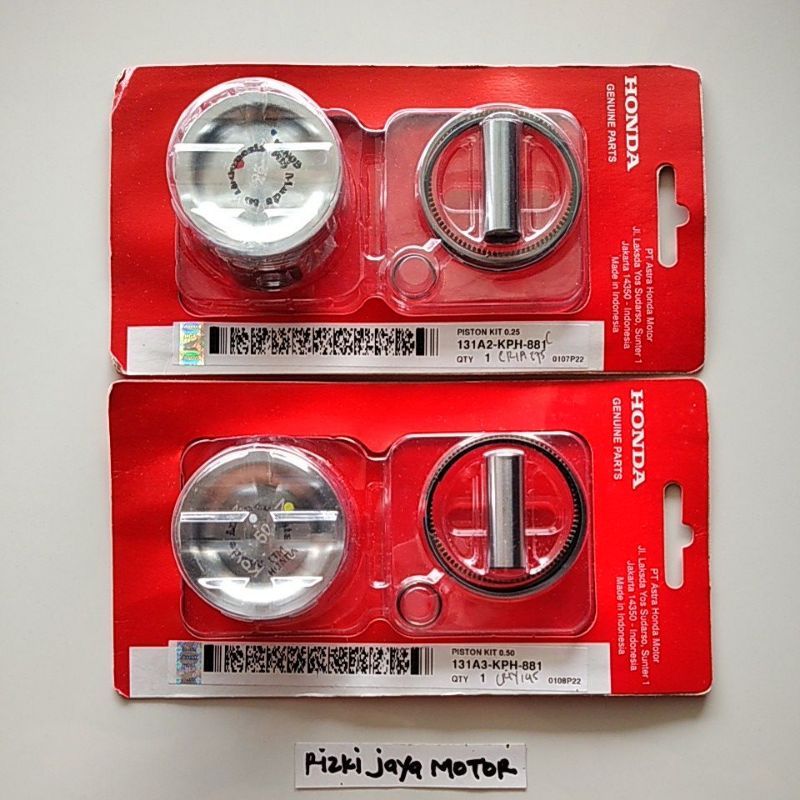 ชุดลูกสูบ supra x 125 karisma kirana OV. 25.50.75,100 131A2-KPH-881 AHM เดิม