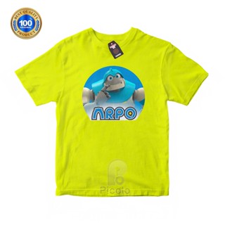 (ฟรีชื่อ) เสื้อยืด ผ้าฝ้าย พิมพ์ลายการ์ตูน MOTIF ARPO THE ROBOTS FOR ALL KIDS UNISEX สําหรับเด็ก