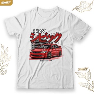 เสื้อยืด พิมพ์ลาย HONDA Civic FD2 Mugen RR JDM BAJU DISTRO