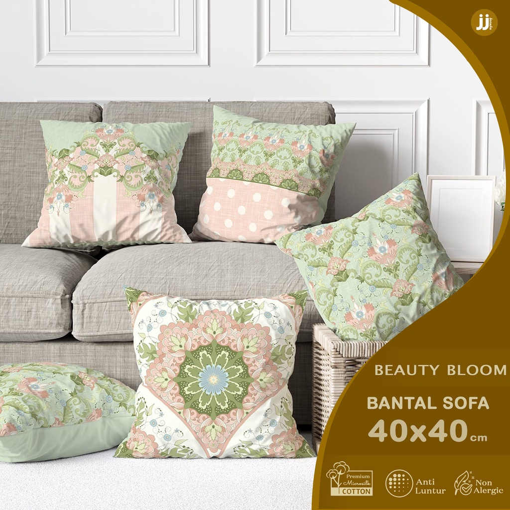 CLASSIC BEAUTY BLOOM SERIES PRINTED SOFA CUSHION 40X40 CM