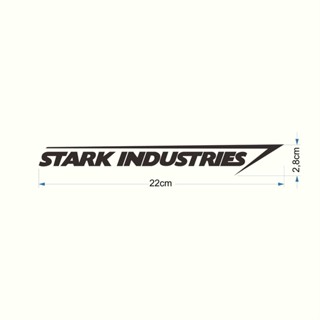 สติกเกอร์ไวนิล ลายโลโก้ Stark Industries V2 สําหรับติดตกแต่ง