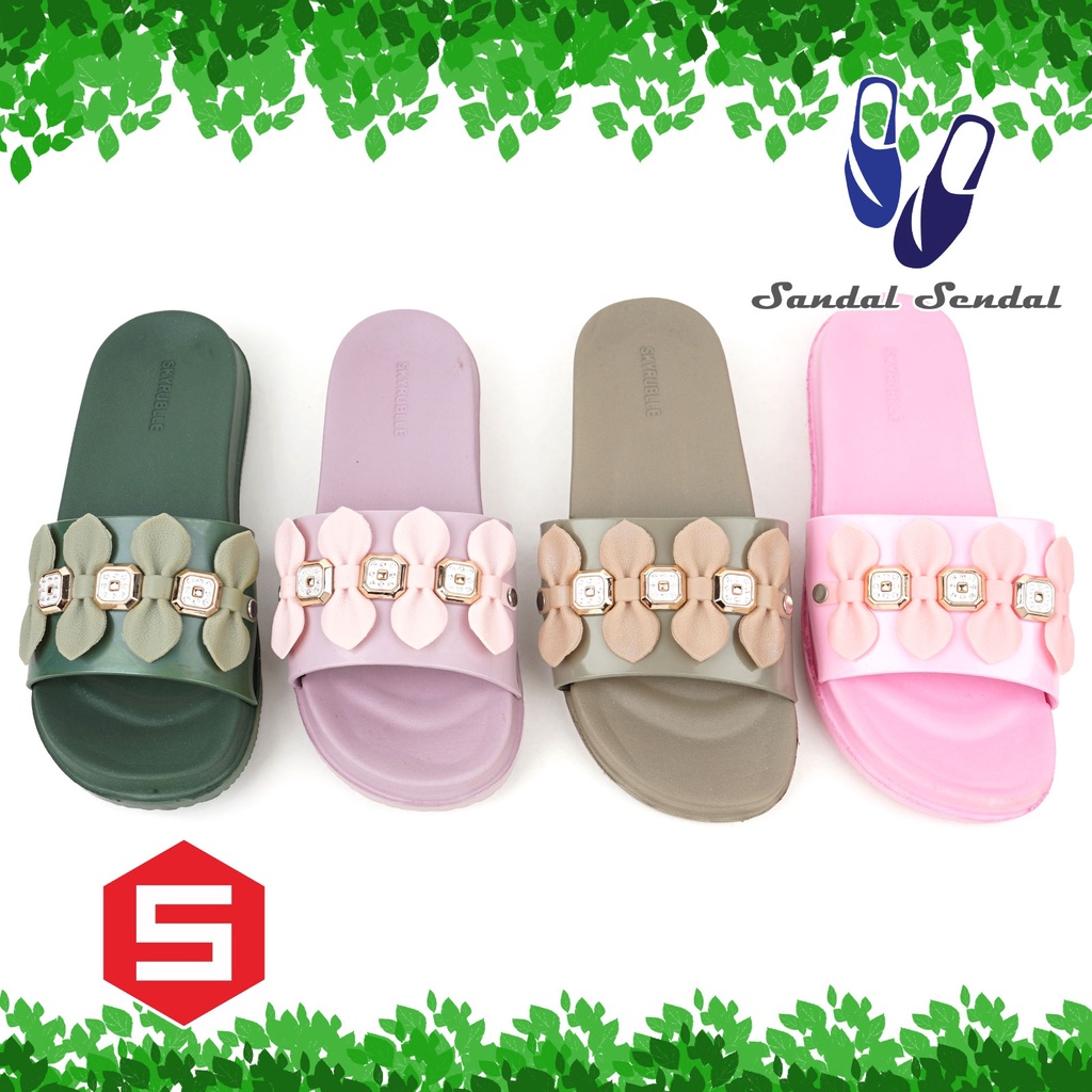 LOKAL รองเท้าแตะยางผู้หญิง Skyrubble SL 404 WP รองเท้าแตะแบบสวม TG ยางท้องถิ่นเบาสบาย