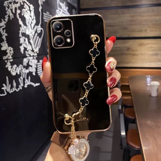 เคสโทรศัพท์สําหรับ Realme 9 10 9i 8 7 Pro 10Pro+มือถือแบบนิ่ม กันกระแทก พร้อมสายคล้องมือ