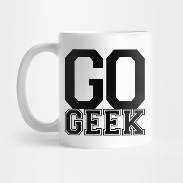 Go Geek Lettering Glass Mug