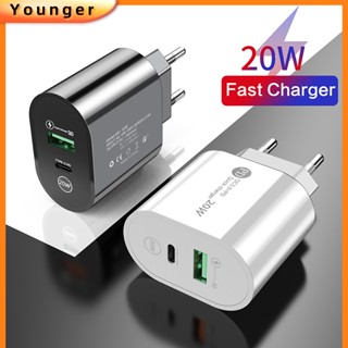 อะแดปเตอร์ชาร์จโทรศัพท์มือถือ USB+PD12W 5V2.4A Type-C PD สําหรับ i-phone Type C Android