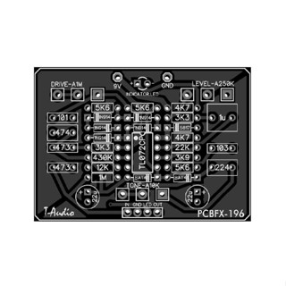 T-audio แป้นเหยียบเอฟเฟคกีตาร์ PCBFX-196 DIY