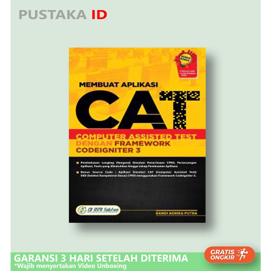 หนังสือทําแอปพลิเคชัน CAT คอมพิวเตอร์ Assisted Test พร้อม Framework Codeigniter 3