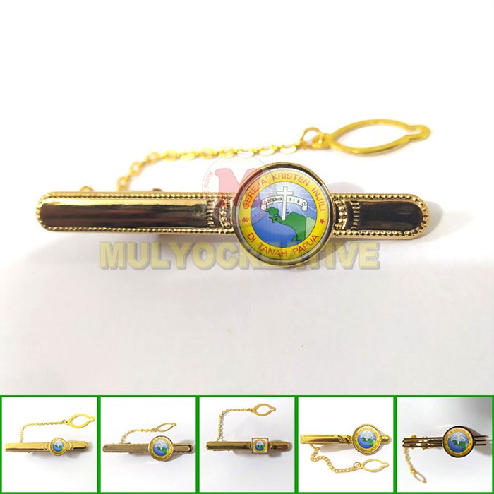 GKITP Tie Clip - Spiritual Tie Bar Clip ทุกรุ่น - Gospel Christian Church Tie Clip ใน Papua Land