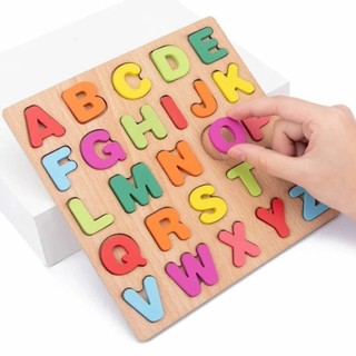 PUZZLE ABC AND NUMBER MURAH CHUNKY PUZZLE ANAK PUZZLE KAYU JIGSAW