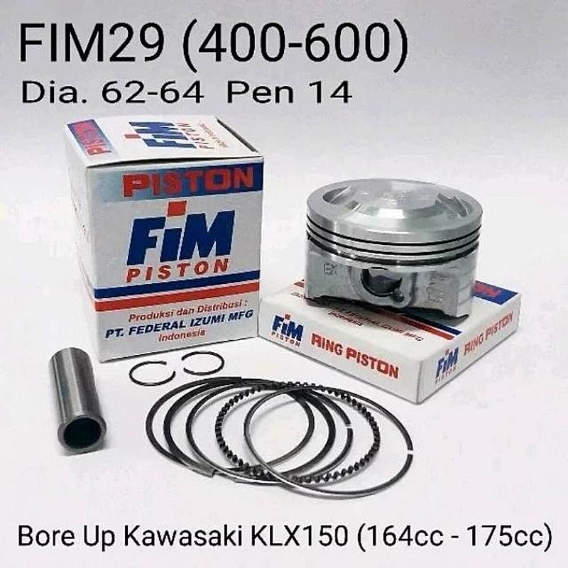 ชุดลูกสูบ Fim Klx 150 Boreup 61mm / Seher Klx Bore Up / Sether Fim Klx อะไหล่