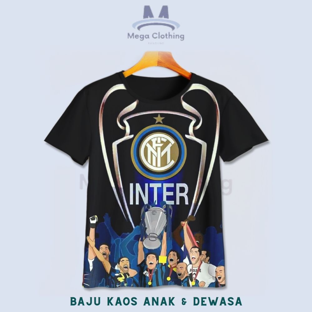 เสื้อยืด Inter Milan สําหรับเด็กและผู้ใหญ่ - Inter Milan Club เสื้อผ้าคู่ v2 Unisex Size S เด็ก 4XL 