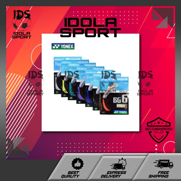 YONEX BG 6 BADMINTON STRINGS - BG6 HOLOGRAM GOLD ORIGINAL 100% CODE SP