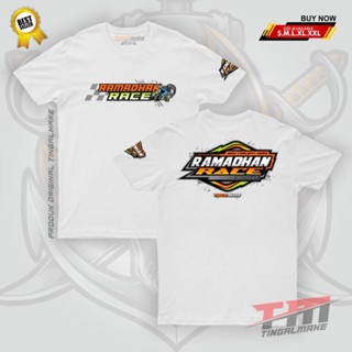 เสื้อยืด พิมพ์ลาย Ramadhan Race Distro สําหรับผู้ชาย และผู้หญิง