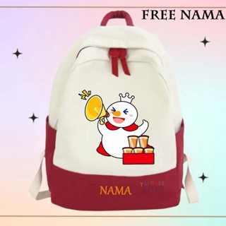 กระเป๋าเป้นักเรียนอนุบาล พร้อมโลโก้ mixue Mascot motif (ฟรีชื่อ)