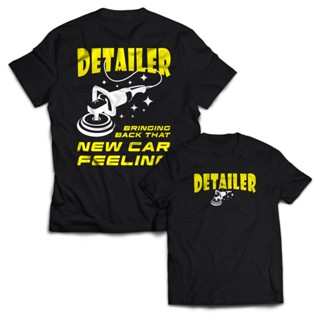 เสื้อยืด พิมพ์ลาย DETAILER BRING BACK NEW CAR FEELING สําหรับผู้ชาย และผู้หญิง