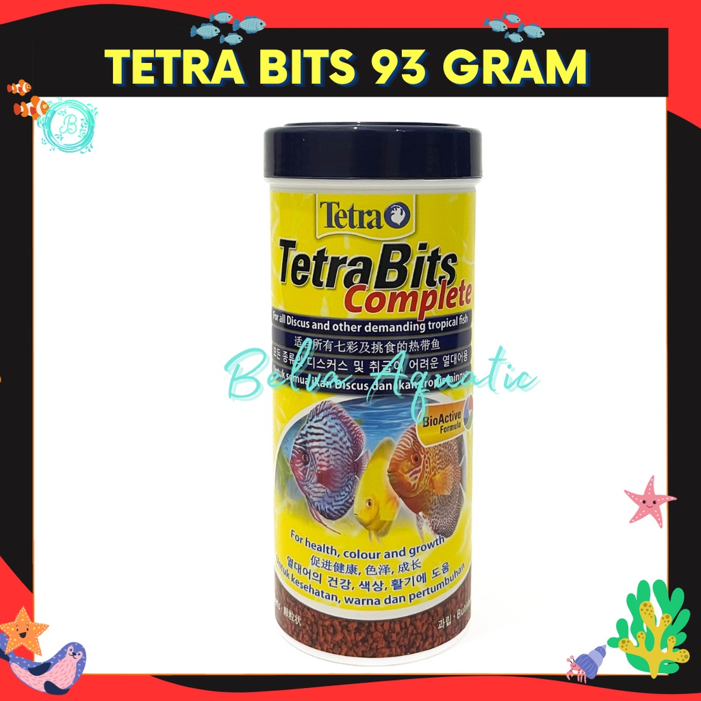 Tetra Bits เมล็ดธัญพืช 93 กรัม 93 กรัม สําหรับปลูกปลาเขตร้อน