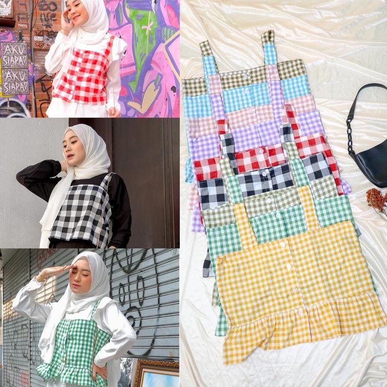 ราคาพิเศษ HALAL TAN TANKTOP / RUFFLE TANKTOP / CROP TANKTOP / SQUARE TANKTOP / KOREAN TANKTOP