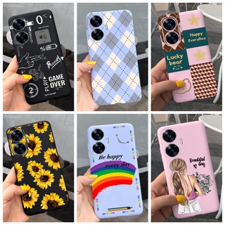 เคสซิลิโคนนิ่ม ลายดอกทานตะวัน สําหรับ Realme C55 C 55 Realme C55 4G